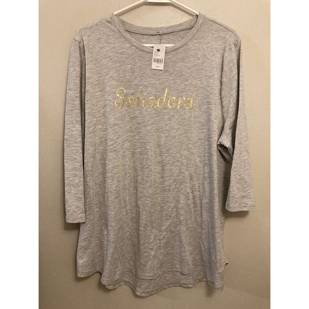 Lane Bryant Women's Top Graphic Print T-Shirt “Sonadora” Plus Size 14/16 NWT